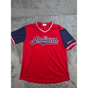 Match-Up Cleveland Indians Mr. Smile #12 Francisco Lindor Jersey Mens XL Red